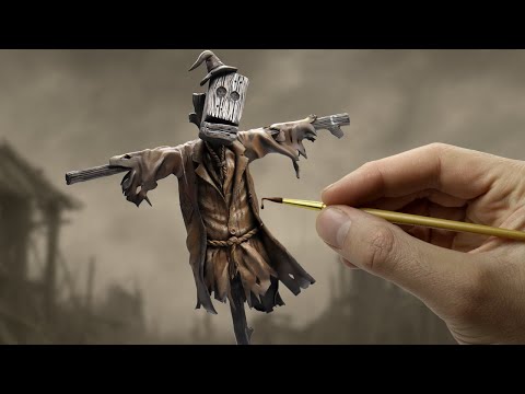 Sculpting a Forgotten Scarecrow from a Ruined World - Polymer Clay Sculpting Tutorial