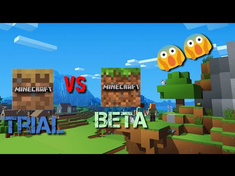 Minecraft Trial!! vs Minecraft Beta Version!!