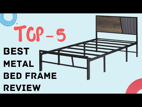 CLIBFENG Twin Bed Frame with Headboard,Heavy Duty Steel Slats Support-LED Bed Frame with USB Charging Station,Mattress Foundation-Under Bed Storage,No Box Spring Needed,Noise Free,White video review thumbnail