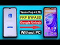 Tecno Pop 4 LTE FRP Bypass Tecno BC2c BC1s FRP Google Account Bypass Tecno Pop 4 LTE FRP Unlock