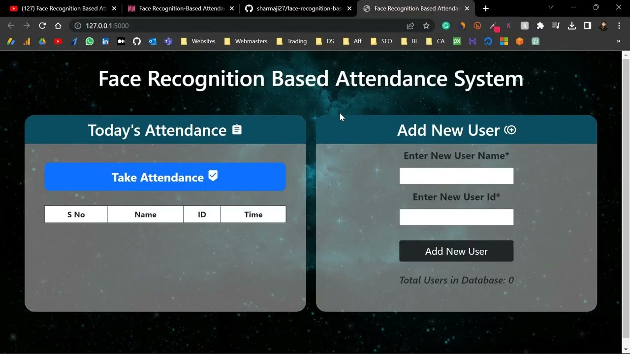 How to run Face Recognition Based Attendance System Flask App - with source code