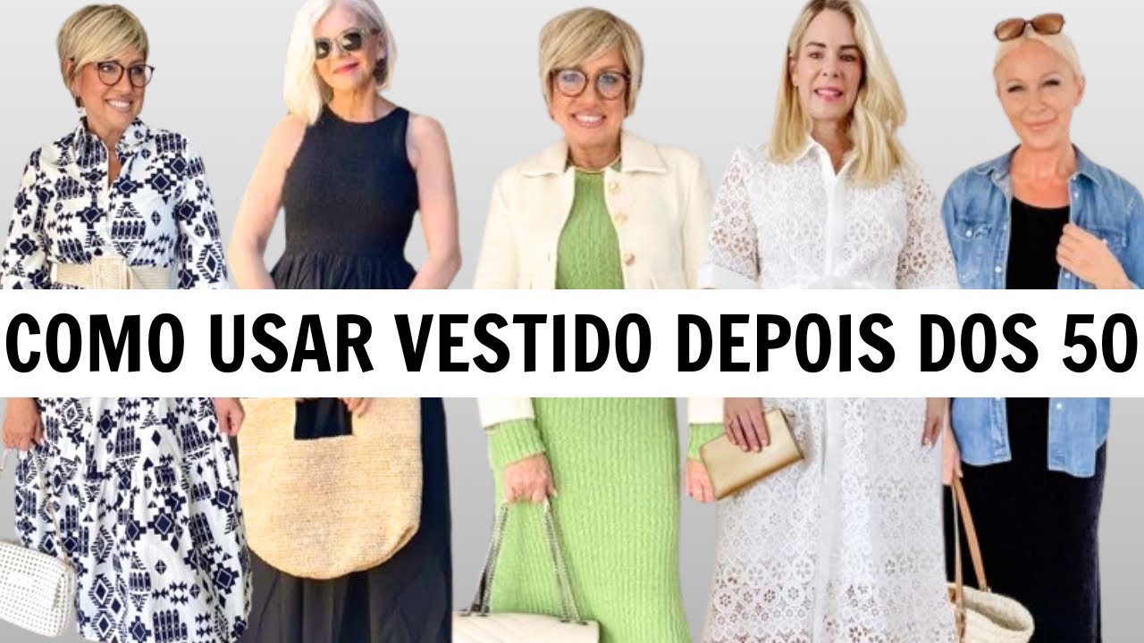 VESTIDOS PARA MULHERES 50+ ✨ TRUQUES DE ESTILO