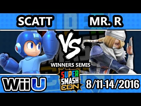 SSC 2016 SSB4 - Mr. R (Sheik) Vs. MVG | ScAtt (Mega Man) - Smash 4 - Smash Wii U - Winners Semis