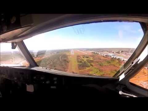 Fokker 100 landing in Brasília / SBBR