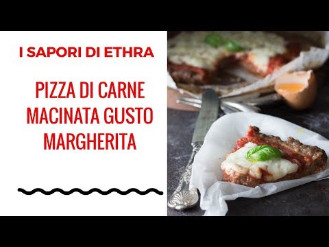 Pizza di carne macinata gusto margherita