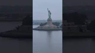 Woke up early to see the Statue of Liberty on sail in to NYC #cruise #nyc #newjersey #ncl #nclcruise