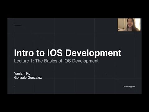 Intro to iOS Development: Lecture 1 - Intro to Swift & XCode