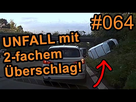 UNFALL mit ÜBERSCHLAG, beinahe Fußgänger überrollt & Roadrage | GERMAN DASHCAM #64