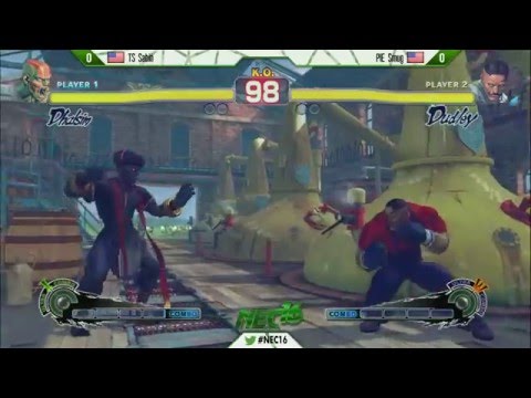 NEC16 - USF4 - Top 8 - TS Sabin (Dhalsim) vs PIE Smug (Dudley)