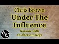 Under The Influence Karaoke - Chris Brown Instrumental Lower Higher Female Original Key