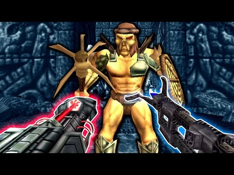 Chronoscepter and Fusion Cannon vs All Turok Bosses Dinosaur Hunter PC