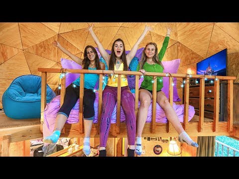 24 Hours in a TreeHouse with my Sisters | CloeCouture