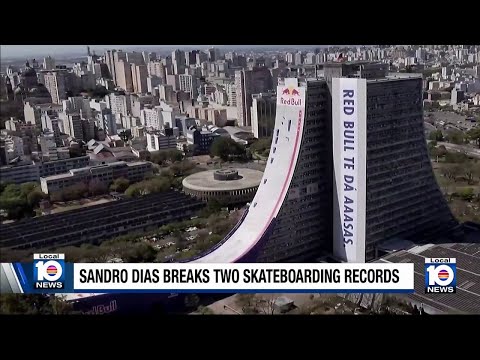 Brazilian skateboarder Sandro Dias breaks 2 world records