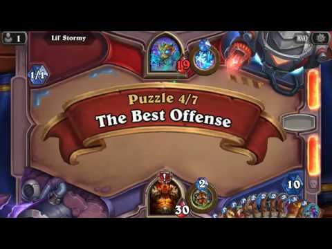 Hearthstone The Boomsday Project Lethal Lil’ Stormy Puzzle Solution 4/7 The Best Offense