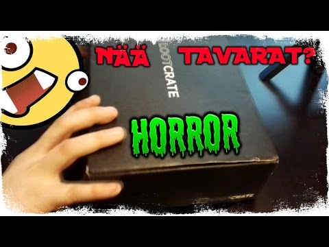 LOKAKUUN "HORROR" LOOT CRATE #7 - O_o  MITÄ NÄÄ TAVARAT ON O_o