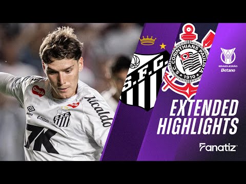 Santos vs Corinthians 3-1 | Game Highlights | #Brasileirao2025