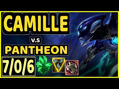 CAMILLE vs PANTHEON - 7/0/6 KDA TOP CHALLENGER GAMEPLAY - NA