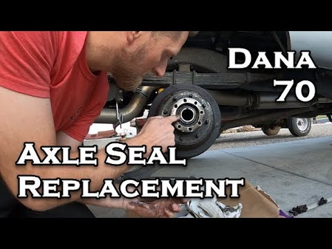 12 Valve Cummins Dana 70 Axle Seal Replacement