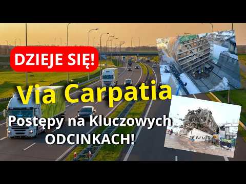 Via Carpatia Route - Progress on Construction of Sections of the S19 Route! Despite Winter! Tunne...