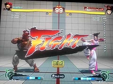 eita1988 (Akuma #1) vs. YOSSAN (Juri #6) SSFIV AE JAPANESE RANK MATCH