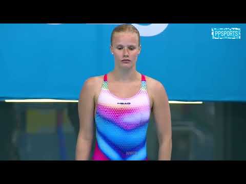 Louisa Stawczynski (Germany) l 1m Platform — European Diving Championships