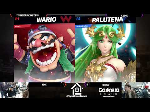 Typo House Macon 1/29/19 - Newk(Wario) Vs Sunrise(Palutena) - Winners Semis
