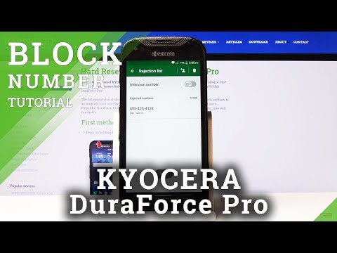 How to Block a Number in KYOCERA DuraForce Pro – Create Blacklist