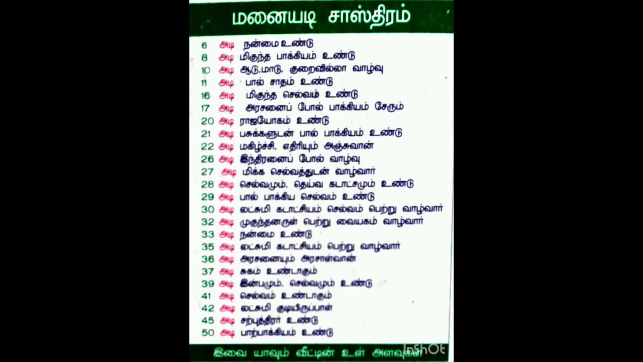 மனையடி சாஸ்திரம்