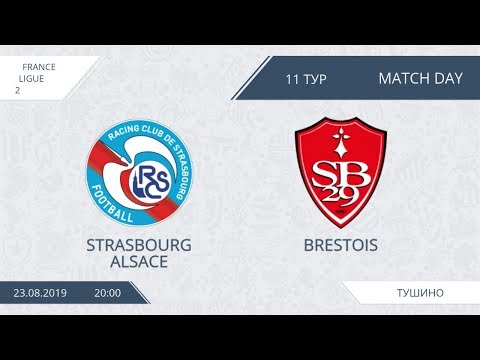 AFL19. France. Ligue 2. Day 11. Strasbourg Alsace - Brestois.