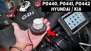 CODE P0440 P0441 P0442 EVAPORATIVE EMISSION CONTROL HYUNDAI KIA 2.4 GDI ENGINE