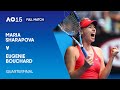Maria Sharapova V Eugenie Bouchard Full Match Australian Open 2015 Quarterfinal