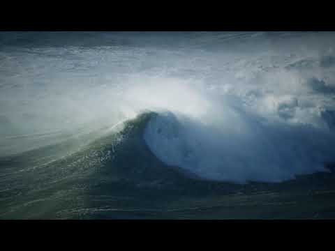 One hour of ocean waves crashing in Nazare, Portugal 4k