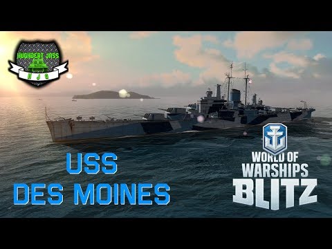 WOWS BLITZ - USS Des Moines - Tier X Tech Tree Cruiser