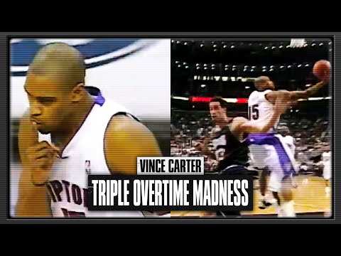 Vince Carter 38pts In Triple Overtime vs Kings | 2001.02.23