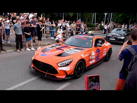 Gumball 3000 Budapest 2023 // Supercars Going Crazy in the City