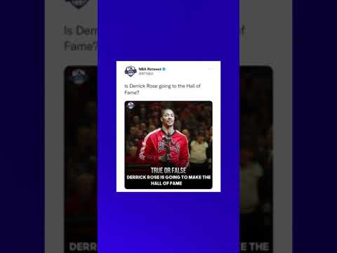 Will D Rose make the HALL OF FAME? 🤔👀 #shorts