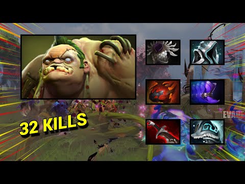 32 KILLS - PUDGE DOTA 2 HIGHLIGHTS