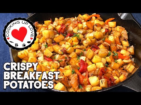 Breakfast Potatoes With Onions And Peppers | Crispy Breakfast Potatoes Recipe | Brunch Food