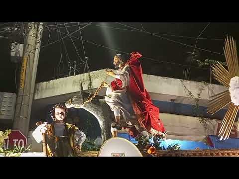 San Antonio Palopo. Cortejo procesional de Jesús de las palmas de Santa Catarina Pinula.