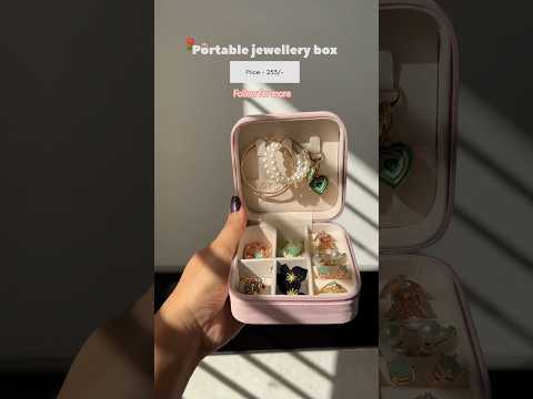 Mini jewellery box, from meesho #ytshorts#trendingshorts#meesho#jewellery#box#travel#meeshofinds