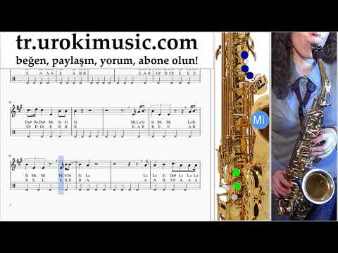 Saksafon Nasıl Çalınır (alto) Maroon 5 - Girls Like You ft. Cardi B Tablatura um-i723