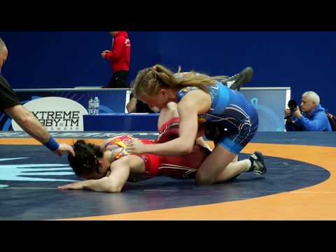 WW 55 kg KHRYSTYNA ZORYANA DEMKO (UKR) - SOLOMIIA VYNNYK (UKR)