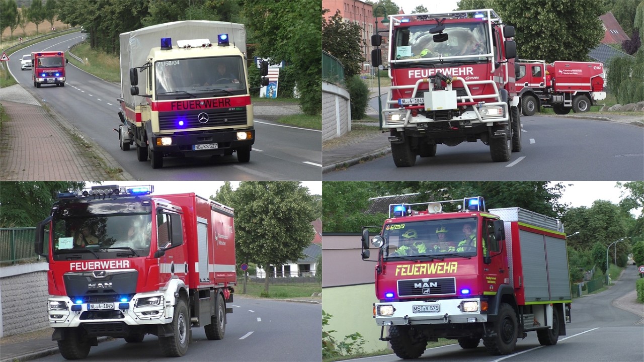 [Paralleleinsätze während Waldbrand!] Einsatzfahrten während des Waldbrandes im Müritz Nationalpark