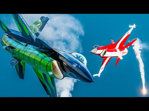 MILITARY Aviation HIGHLIGHTS: Best of 50 YEARS F-16 FIGHTING FALCON Air-to-Air