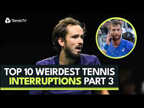 Sneezing, Animal Invasions & Smoke Stops Play! 😳 | Top 10 Weirdest Tennis Interruptions Part 3 😅