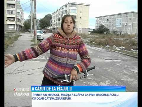 Stiri Fagaras - A cazut de la etajul II