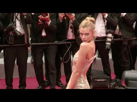 Stella Maxwell on the red carpet for the Premiere of Plaire, Aimer et Courir Vite in Cannes