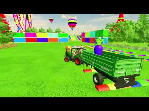 LOAD AND TRANSPORT GIANT APPLES WITH RIGITRAC TRACTORS - Farming Simulator 22