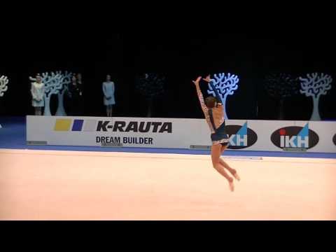Mazur Victoria (UKR)  ribbon World Cup Espoo 2016 qual.