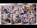 All LEGO Marvel Sets January 2025 Compiilation Collection Speed Build